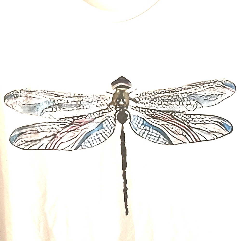 Dragonfly Graphiccomfort. White T-Shirt - Picture 2 of 2